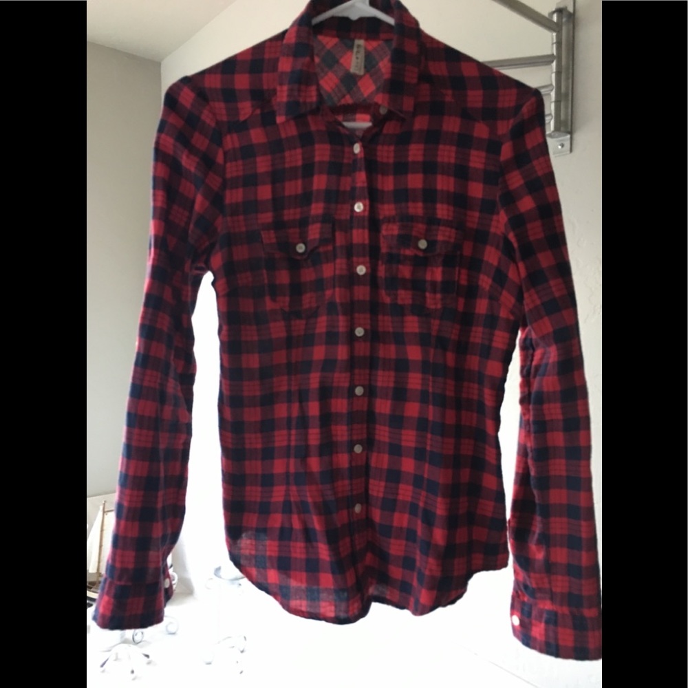 Soft  Long Sleeve Super Light Flannel Shirt